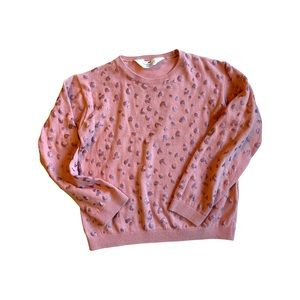 H&M Size 6x/7 Girls Pink Blush Cotton Sweater